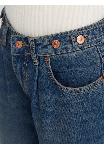 Dilvin 71761 Kemeri Apoletli Balon Denim Pantolon Tint