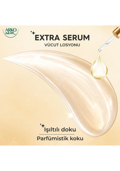 Arko Nem Extra Serum 3 Lü Vücut Bakım Losyonu Seti Çoklu Serum Etkisi 3x200 Ml
