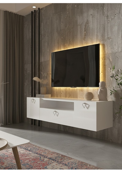 Resital Tv Ünitesi S1241-1 Beyaz Beyaz