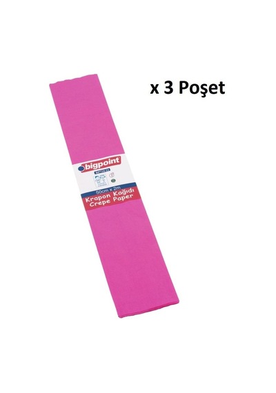 Bigpoint Krapon Kağıdı Pembe 10'lu Poşet X 3 Poşet
