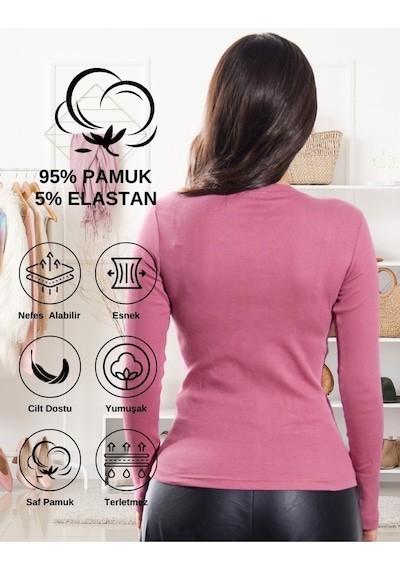 Alya Underwear Pamuklu Kaşkorse V Yaka Body Sweatshirt, Fitilli Kumaş Likralı Bluz, Asker Yeşili Badi Gül Kurusu Alya Underwear Pamuklu Kaşkorse V Yaka Body Sweatshirt, Fitilli Kumaş Likralı Bluz, Asker Yeşili Badi Gül Kurusu