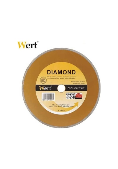 Wert 2710-125 Seramik-fayans Elmas Testere 125 MM