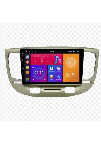 Foxus Kia Rio 2007+ 4gb Ram 64gb Hafıza Android Dokunmatik Ekran Oto Teyp - Carplay Wifi Gps Bluetooth Kamera Destekli Oem Netflix