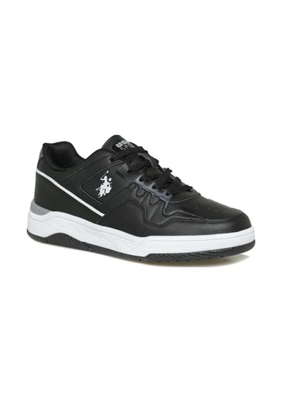 U.s. Polo Assn. Athena 3pr Erkek Sneaker Spor Ayakkabı Siyah Beyaz
