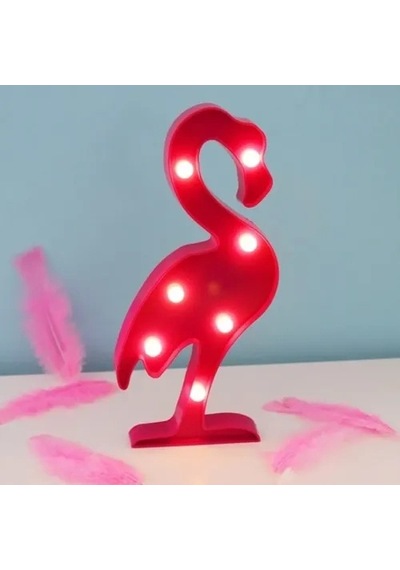 Led Işıklı Flamingo Gece Lambası Çok Renkli 41055938