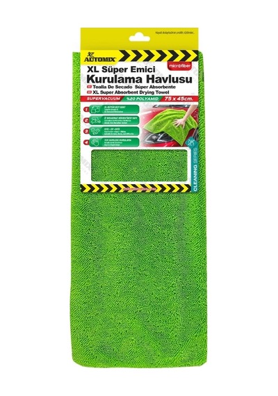Automix Kurulama Havlusu Xl Süper Emici Mikrofiber 75x45 Cm 45007