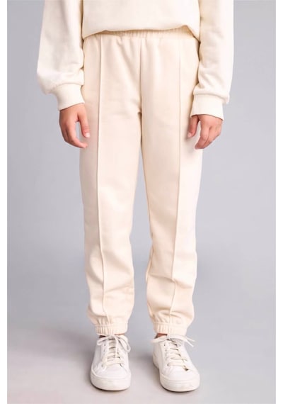 Defacto Pamuklu Esnek Belli Jogger Fıt Eşofman Altı Kız Çocuk X9036a626aubg700 Bej-bg700