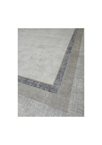 Soneva Serisi Sık Akrilik İplik Dokuma 200 X 300 6m2 Dokuma Halı Bej/gri