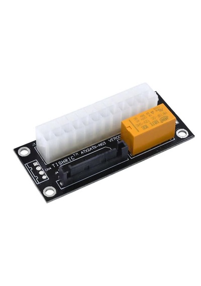 24 Pin To 4 Pin Sata 2 Atx Güç Kaynağı Birleştirici Mining Madencilik Add 2 Psu Power Supply