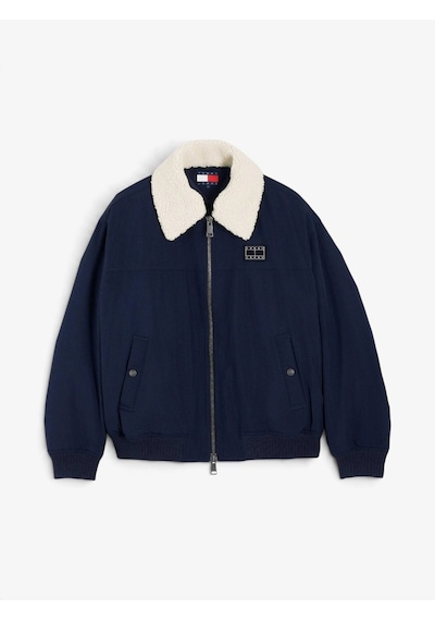 Tommy Hilfiger Tjm Flag Avıator Jacket Erkek Mavi Mont - Dm0dm23499