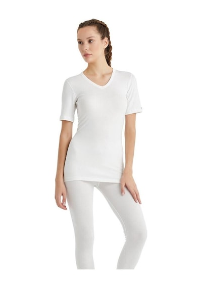 Blackspade V Yaka Kısa Kol Unisex Beyaz Termal İçlik C3t6n2o1 001