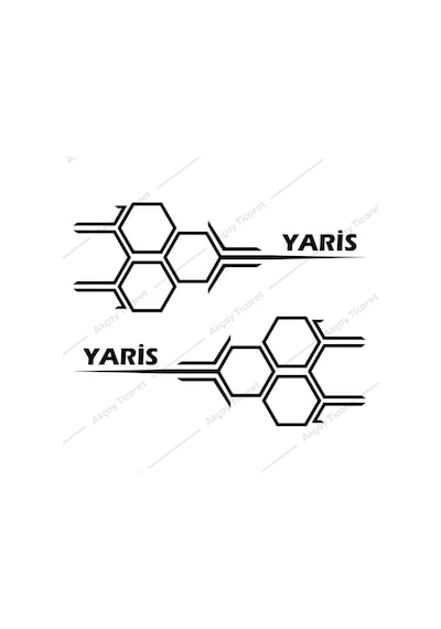 Toyota Yaris Kapı Altı Sticker Yaris Sticker Toyota Oto Sticker