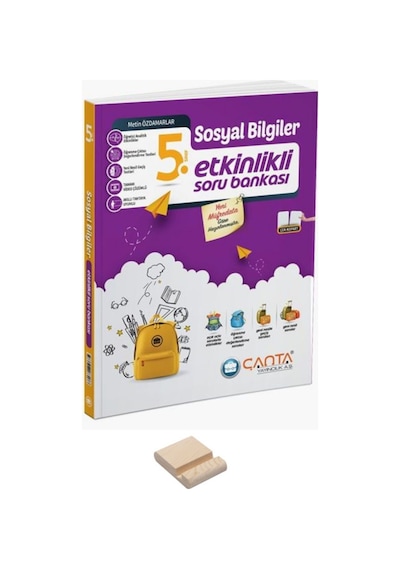 5. Sınıf Etkinlikli Kazanım Sosyal Bilgiler Soru Bankası Ve Telefon Tutucu