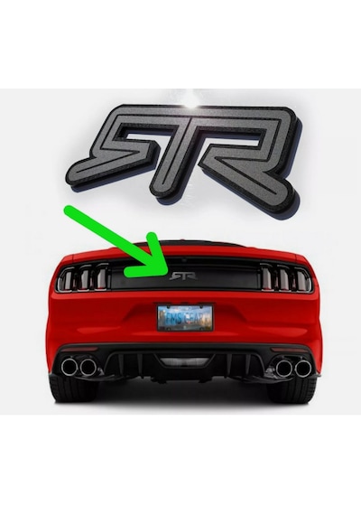 Dk Tuning Mustang Rtr Bagaj Siyah Logo Arma Ford İle Uyumlu