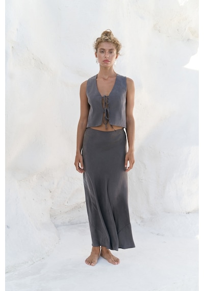 Mai Collection Mai Studios Co. Katanya Antrasit Yelek Etek Takım Antrasit