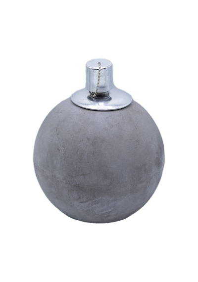 Küçük Beton Yuvarlak Mumluk Gri Çok Renkli