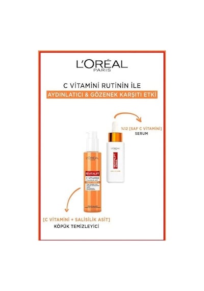 L'oreal Paris Revitalift Clinical C Vitamini Ve Salisilik Asit İçeren, Aydınlatıcı Ve Gözenek Karşıtı Köpük Temizleyici