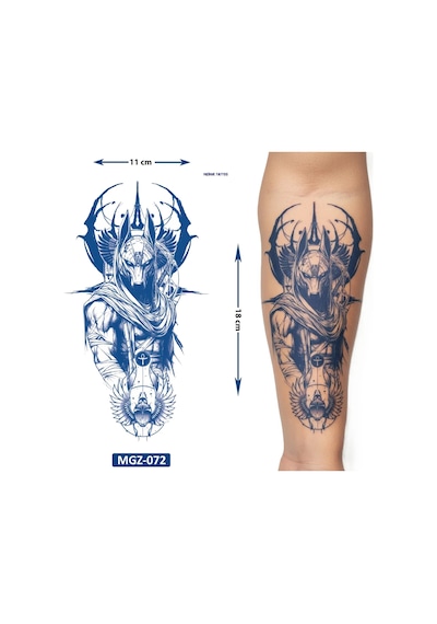 Anubis 1 Ay Kalıcı Geçici Dövme Yapıştırma Dövme