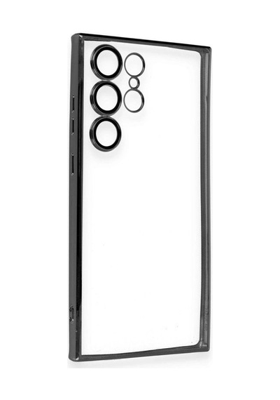Samsung Galaxy S23 Ultra Kılıf Razer Lensli Silikon - Siyah