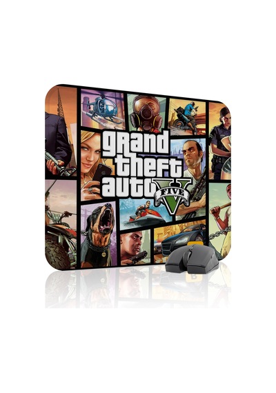 Gta 5 Kaymaz Dikişli Kauçuk Oyuncu Mousepad V2 - 48x40 Xl Gaming Mouse Pad Fare Altlığı