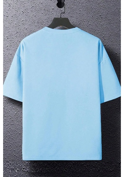 Erkek Dreamer Baskılı Oversize Tshirt Bebemavi Bebek Mavisi
