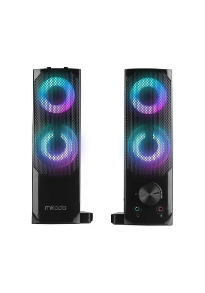Md-s102 2.0 3wx2ch Rgb Ledli Siyah Usb Soundbar Hoparlör