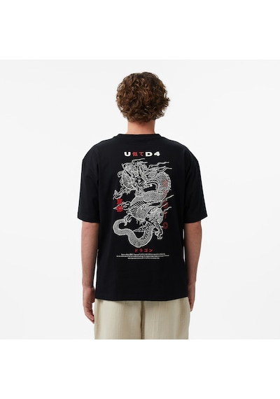 Unıted4 Regular Fit Erkek Siyah T-shirt Yutot