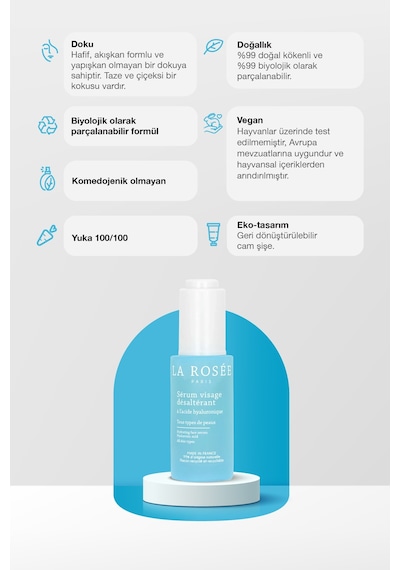 Nemlendirici Yüz Serumu Hyaluronic Asit İçeren - 30 Ml