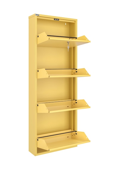 Ceha Kilitli 4'lü Metal Ayakkabılık - Açık Sarı/butter K.AYK-4/M1812/KL