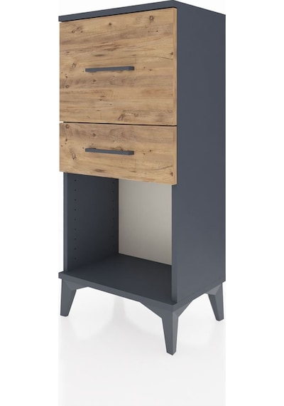 Arges Komodin 2 Çekmeceli 44x30x96 Antrasit-çam Antrasit