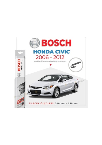 Honda Civic Hb Muz Silecek Takımı 2006-2011 Bosch Aeroeco