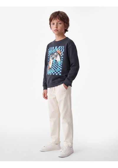 Koton Uzun Kollu Bisiklet Yaka Baskılı Şardonlu Pamuklu Sweatshirt Antrasit 7wkb10405tk Koton Uzun Kollu Bisiklet Yaka Baskılı Şardonlu Pamuklu Sweatshirt Antrasit 7wkb10405tk