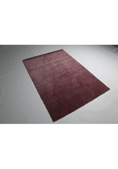 Çam Halı Emboss Jr10 Rose Modern Desen Yeni Zellanda Yünü Ve Viskon El Dokuması Halı Çok Renkli