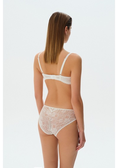 Suwen Liona Dantelli Slip Külot Sw8525036 Ekru