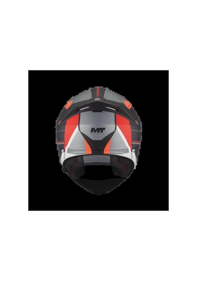Mt Genesis Sv Raccoon B5 Çene Açılır Kask Siyah - Beyaz - Kırmızı