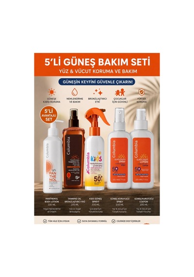 5 Li Güneş Bakım Set - 882842130