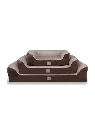 Ayrex Jungolica Sezar Kedi Ve Köpek Yatağı Kahverengi 55x75 Cm, Ortopedik Visco,%100 Su Geçirmez Alez, Çıkarılabi