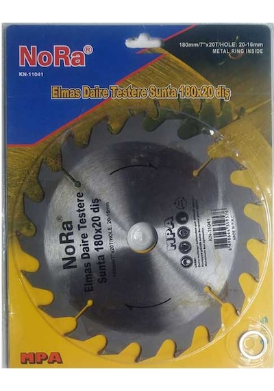 Nora 11042 Sunta Testere Elmas Daire Testere 180X20 Diş