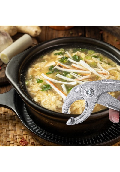 Dayanıklı Mutfak Kelepçesi - Casseroles Ve Koreli Tencereler İçin Ölçekli Ölçekli Yiyecek Klibi Çok Renkli