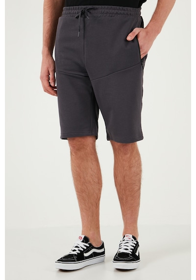 Buratti Belden Bağlamalı Pamuklu Cepli Regular Fit Erkek Short 5908047 Antrasit