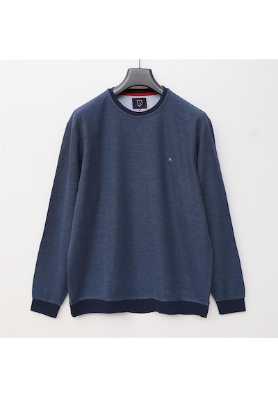 Dio Rise Erkek Uzun Kol İnce Sweatshirt - Czt-130 - Mavi - Marine Mavi - Marine