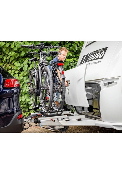 Enduro Bs260 Kısa Çeki Oku Uyumlu Karavan Bisiklet Taşıyıcı - Kayar Sistemli 60kg