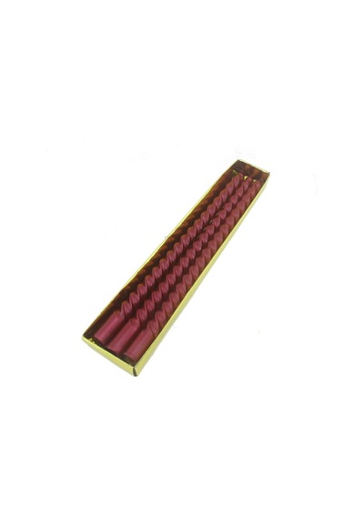 Mutluadim 3 Adet 25Cm Şamdan Mum Varaklı Spiral