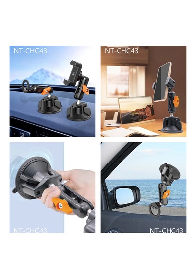 Nettech Nt-chc43 Yapışkanlı Magsafe Araç Tutucu Ve Telefon Standı Siyah