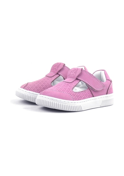 Hapshoe Rakerplus Hakiki Deri Pembe Cırtlı Bebek Sneaker Sandalet Pembe
