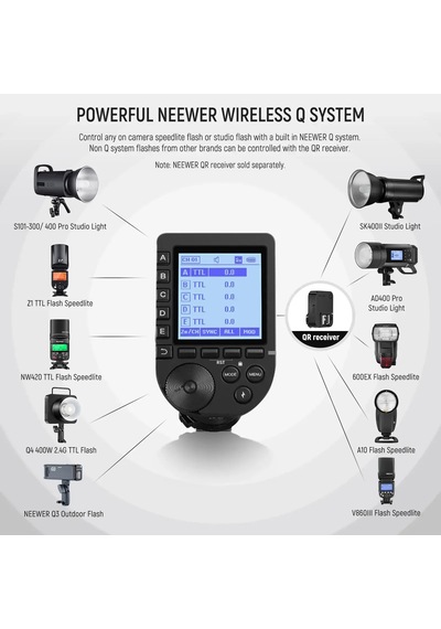 Neewer Qpro-n Nikon Uyumlu Ttl Kablosuz Flaş Tetikleyici