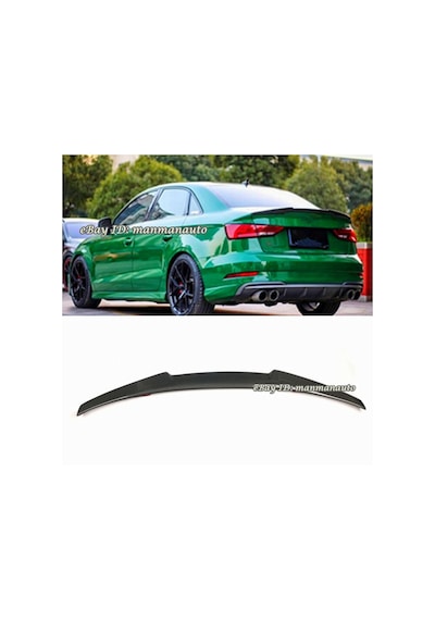 AUDİ A3 2013-2018 SEDAN PLASTİK BOYASIZ YARASA SPOYLER-SPOİLER