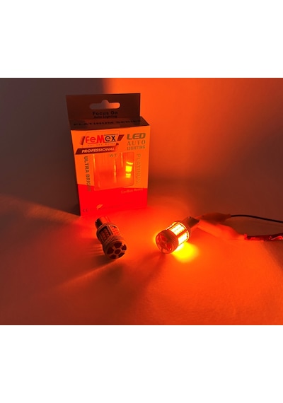 Femex Platinum Py21w-1156 Bau15s 150 Decoderli Sinyal Fanlı Led Ampul