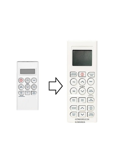 Grundig Uyumlu Klima Eşdeğer Kumanda