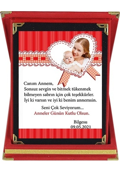Anneler Günü Hediyesi Fotoğraf Baskılı Hediyelik Plaket